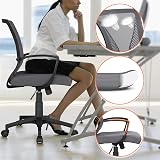 Yaheetech Dark Grey Ergonomic Office Chair Mid-Back Mesh Lumbar Support view 9