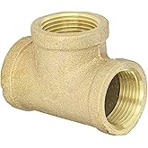 Bronze Pipe Tee by Anderson Metals, 1" FNPT x 1" FNPT x 1" FNPT | Bronze Pipe Tee Branches Three 1 Inch Female NPT Pipe Runs From a Single Fitting | Part #44255