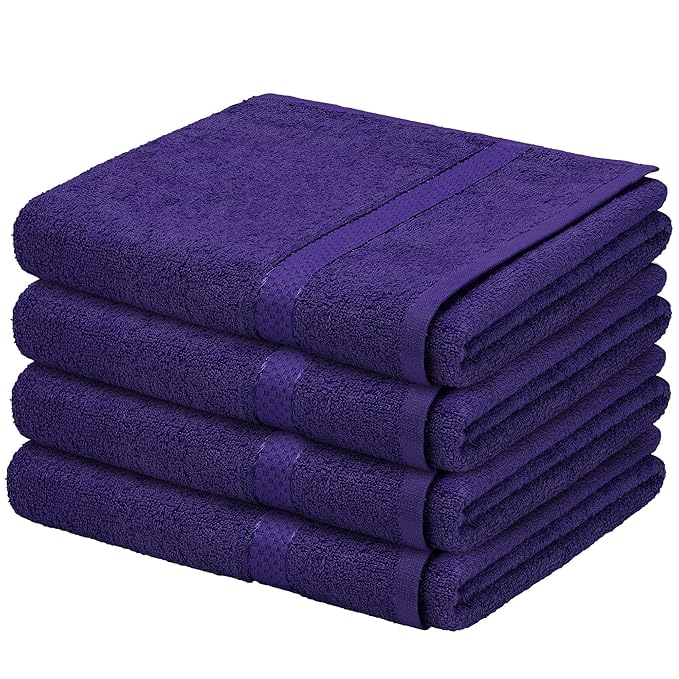 aubergine bath towels