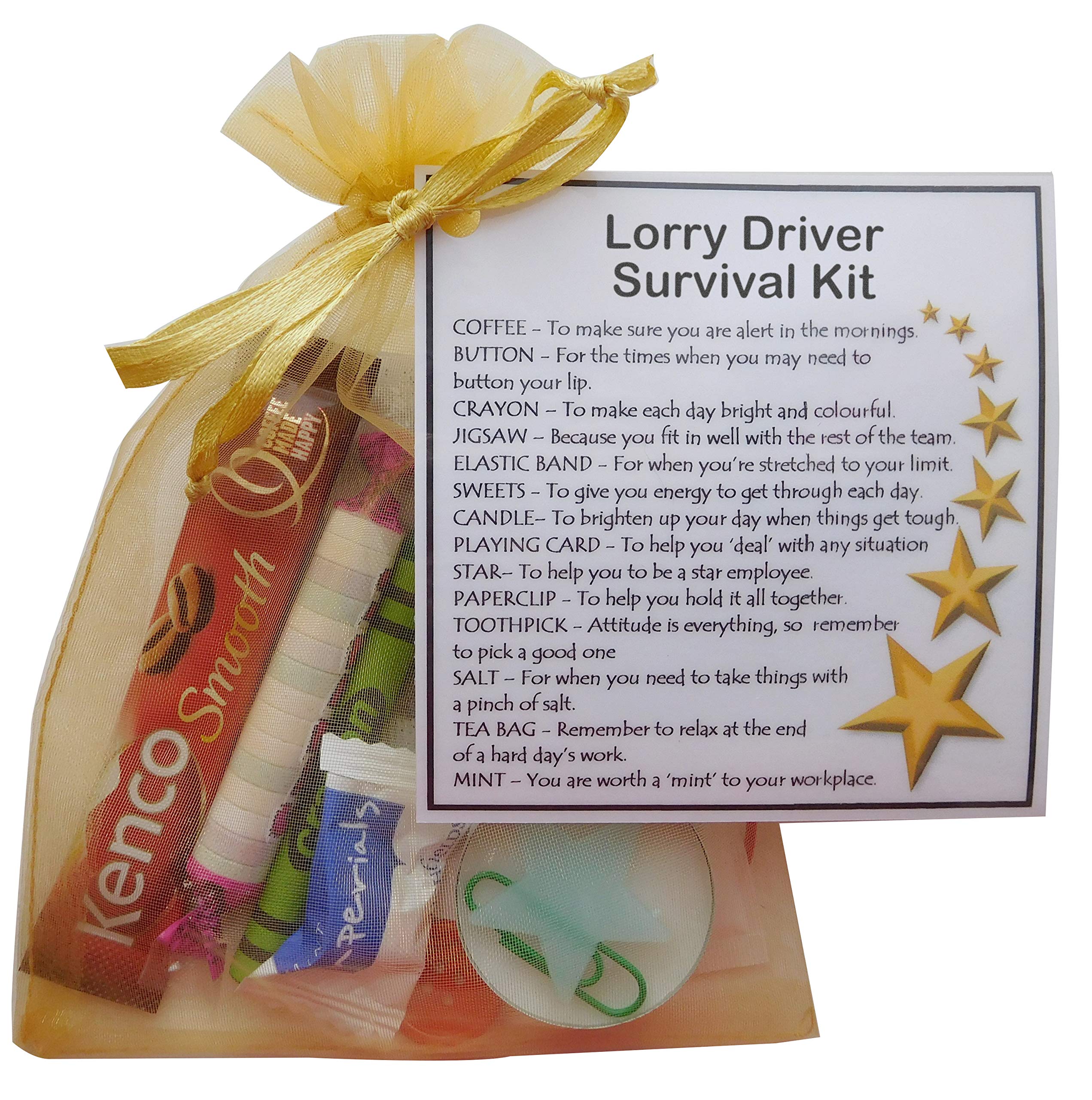 Lorry Driver Survival Kit - Funny Novelty Gift for Secret Santa