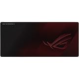 Amazon Com Asus Rog Strix Edge Gaming Mouse Pad Smooth Cloth Surface Optimized For Accurate Tracking Anti Fray Stitching Non Slip Rubber Base Flexible Placement Options Light Portable Computers