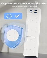 4 Way Extension Lead USB C Socket Switched Surge Protected 1.5M Wall Mount view 4