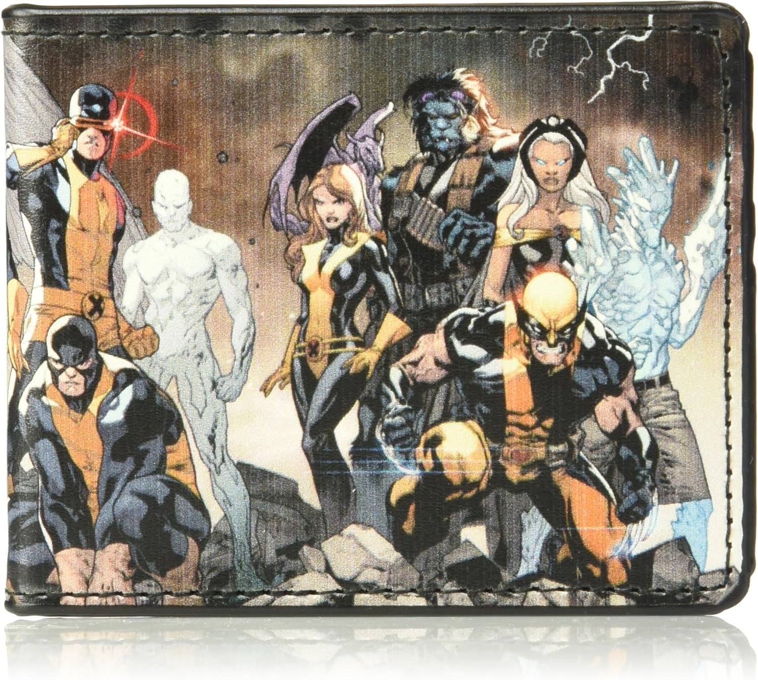 Buckle-Down PU Bifold Wallet - All-New X-Men Issue #1+2 X-MEN 14-Character Group Cover Pose/Rocks
