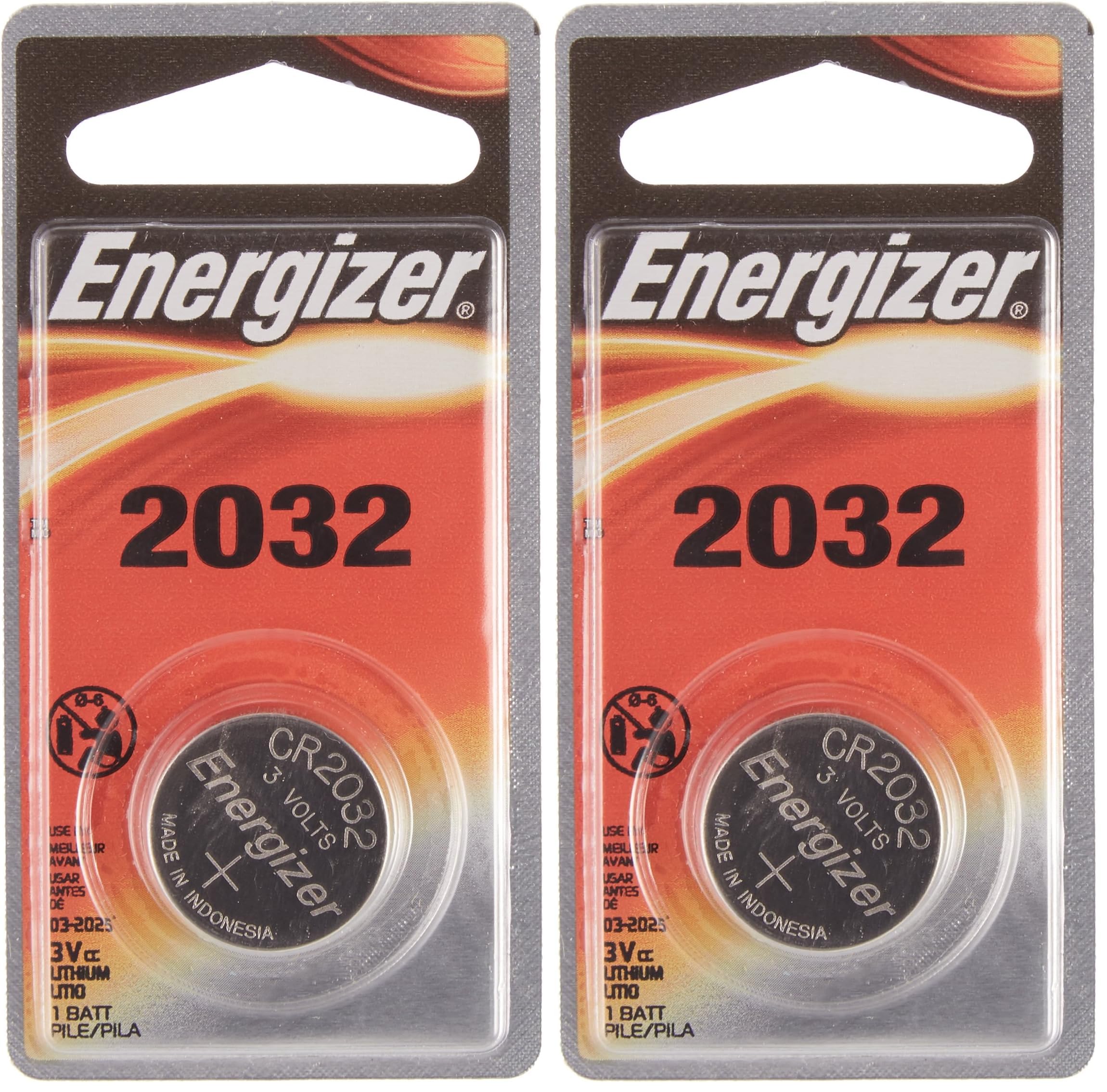 Energizer 2032BP-4 3 Volt Lithium Coin Battery – Retail Packaging (Pack of 12)