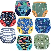 MooMoo Baby Potty Training Pants Cotton Training Underwear for Boy and Girl | OEKO-TEX, Absorbent Layers, Wetness Awareness, Easy Pull-On Fit, Washable &amp; Reusable for Toddler Potty Training