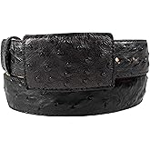 Men's Cowboy Western Wear Exotic Belt Genuine Ostrich Leather