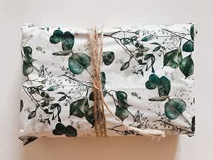 Green Botanical Gift Wrap - Lucy Says I Do
