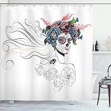 Ambesonne Gothic Shower Curtain, All Souls' Day of