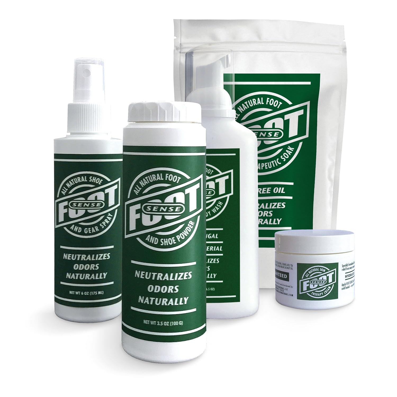 Natural Shoe Deodorizer Powder, Foot Odor Eliminator & Body Powder- for Smelly Shoes, Stinky Feet, Body Freshener. Use on Kids & Adults. Talc Free, Made in USA - FOOT SENSE (100G - 2 Pack - 100G): Electronics