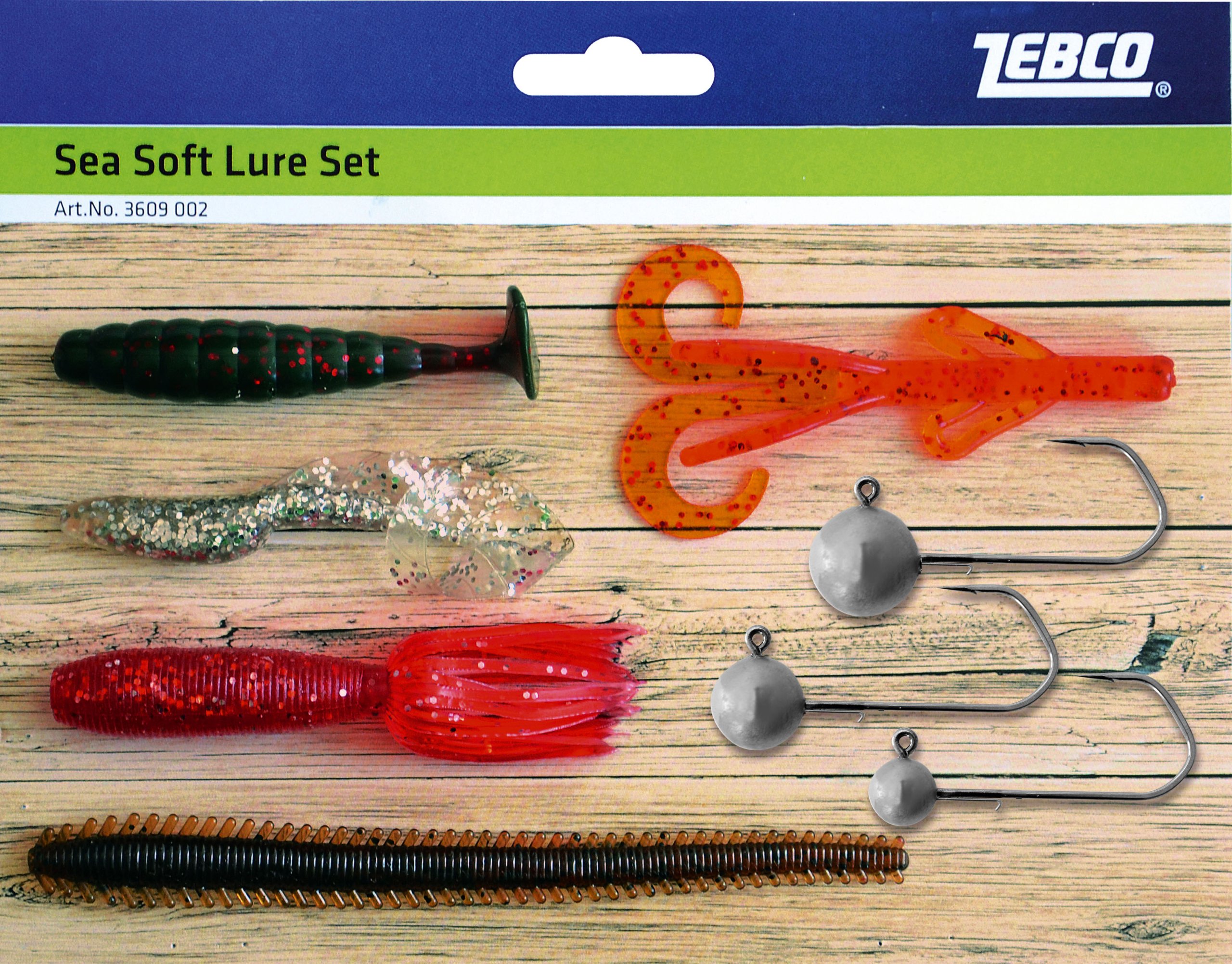 Zebco Sea Soft Lure Fishing Set - Multicoloured