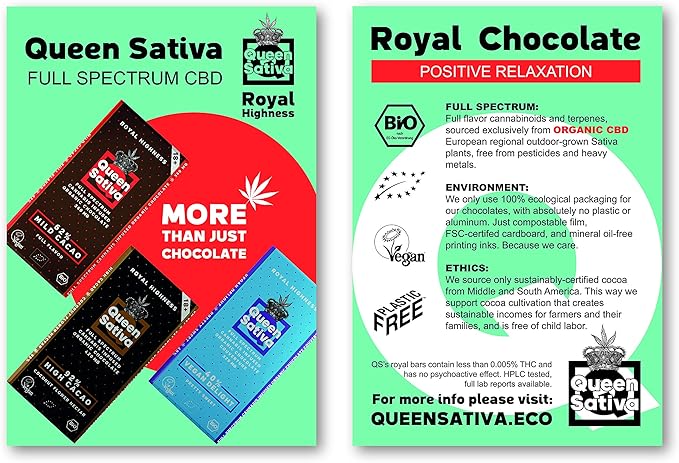 Queen Sativa Organic Vegan Delight Organic Mild Kakao Organic High Kakao Kombi Paket Amazon De Bier Wein Spirituosen