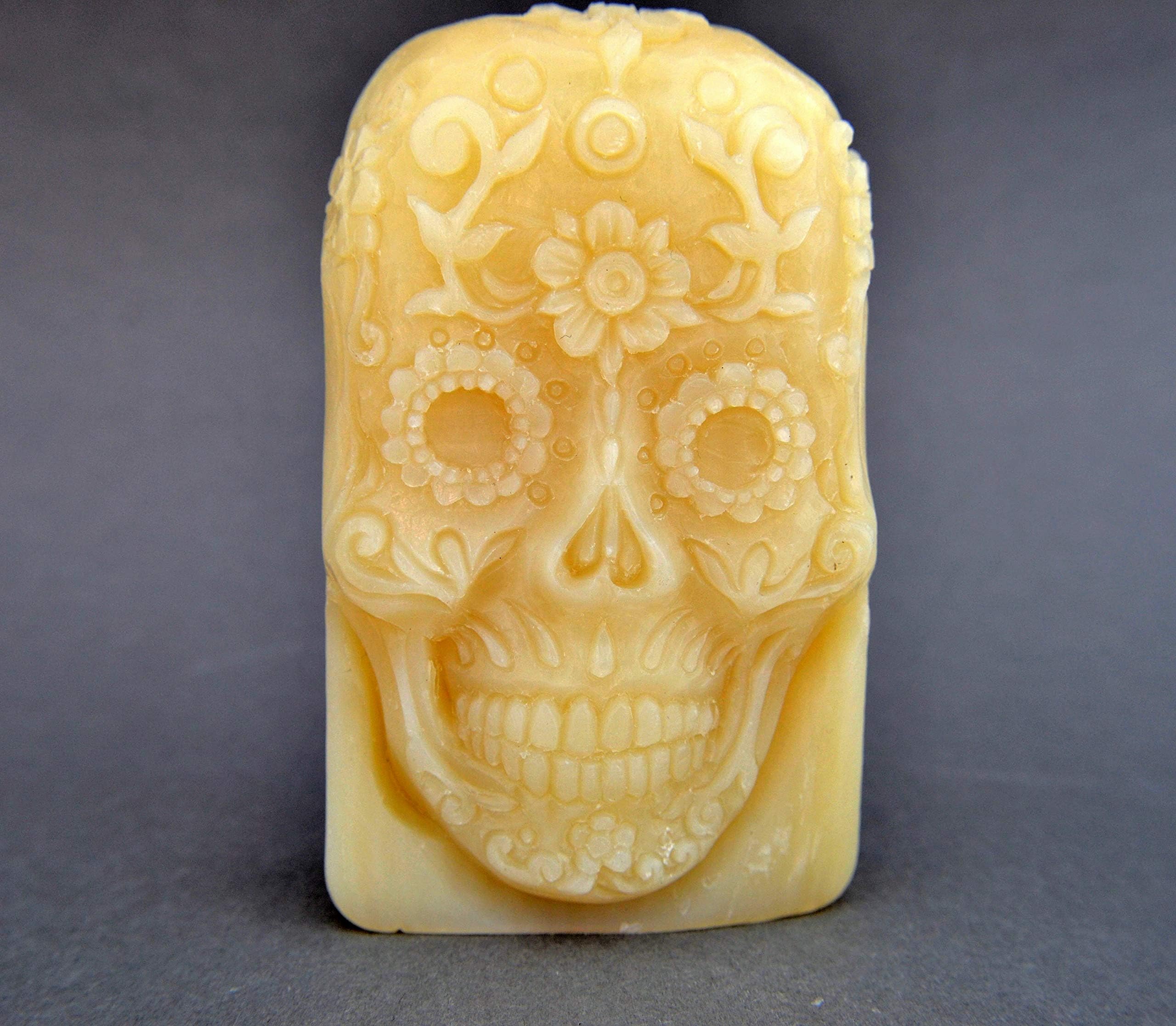 Sugar Skull Silicone Mold SOAP Plaster Wax Resin Clay 5oz