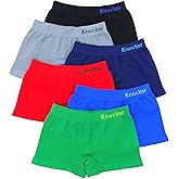ToBeInStyle Boy's Pack of 6 Seamless Microfiber Boxer Briefs w/Appliques