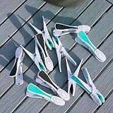 Hangerworld Grey Pegs Bag & 48 Plastic Soft Grip Clothes Pegs Hanging Pegs view 8