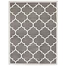 Ottomanson Paterson Collection Contemporary Moroccan Trellis Design Lattice Area Rug, 5'3"x7'0", Grey