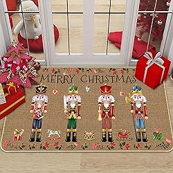 TREWAVE Nutcracker Christmas Doormat Decorative