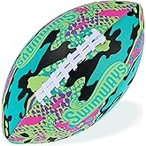 SwimWays Hydro Waterproof Footballs, 9.25-Inch Pool Toys for Kids & Adults, Outdoor Games & Swimming Pool Accessories