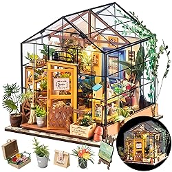 Rolife DIY Miniature Greenhouse Kit, Tiny/Mini