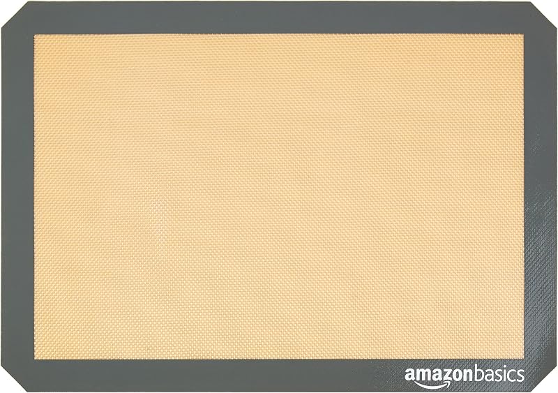 Rechteckig Backmatte, Silikon, 2 Stück, 29.5cm x 42.0cm, Beige/Grau — Foto 4 von 7