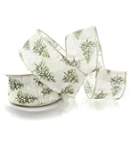 Reliant Ribbon - 93218W-030-40F, Birch Tree Bark Forest Wired Edge Ribbon White 2 1 2 Inch 10 Yards Be582ccf A856 4c97 945d 58654ecb91d0.de363aa731b4d74b2b10730910bdcaed