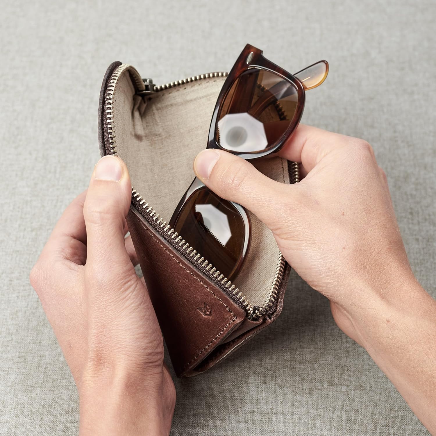 monogrammed glasses case