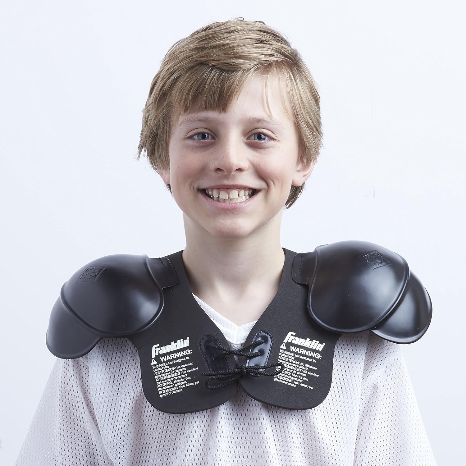 Franklin Sports Youth Shoulder Pads - Perfect for Halloween Costume, Black (6604-5) : Football Shoulder Pads : Sports & Outdoors