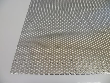 B&T Metall Aluminium Lochblech 1,0 mm stark Rundlochung Ø 3 mm versetzt RV 3-5 Größe 100 x 600 mm (10 x 60 cm)
