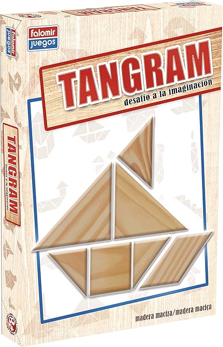 Falomir Tangram Madera, Juego de Mesa, Educativo (646484) , color/modelo surtido: Amazon.es: Juguetes y juegos