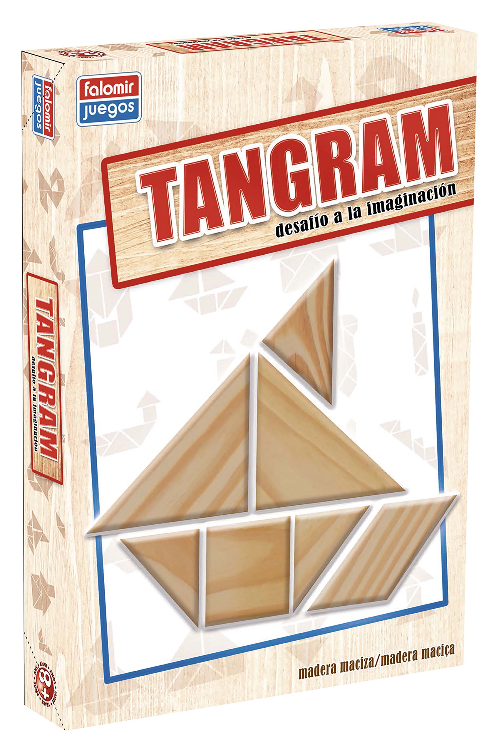 FALOMIR- Tangram Educational Board Game, Multicoloured (646484)
