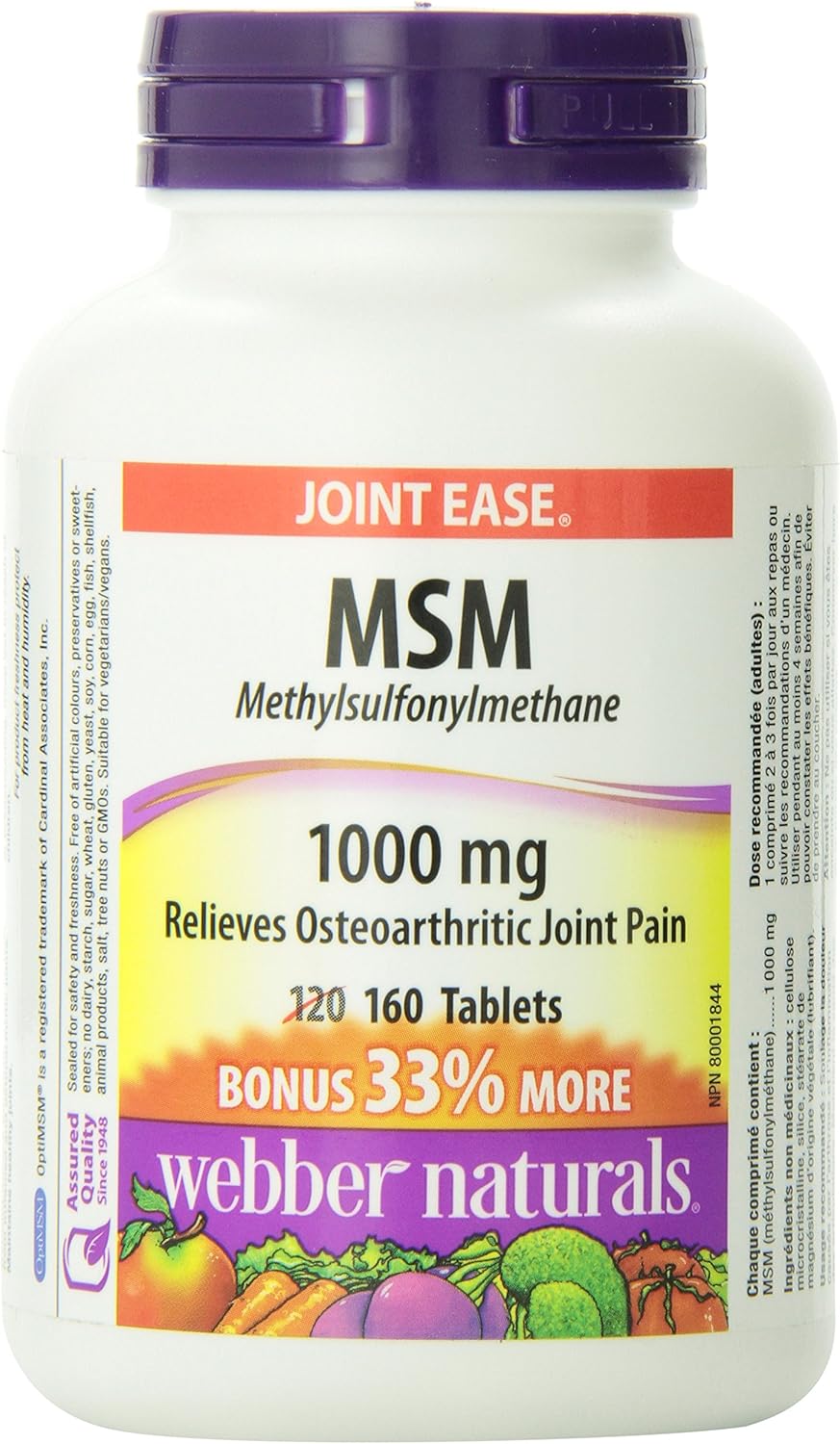 ber Naturals Methyl Sulfonyl Methane (MSM) Tablet, 1000mg Amazon.ca