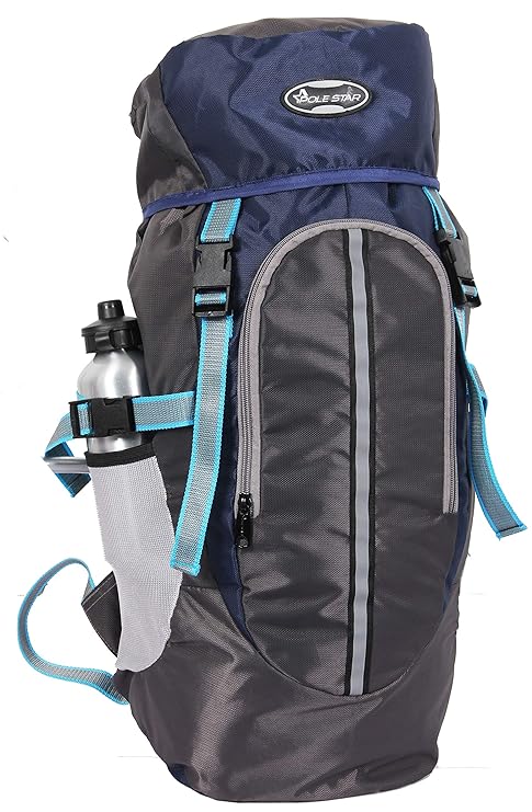 POLE STAR Hike Grey Rucksack Backpack Bag/Trekking/Hiking BAGPACK with RAIN Cover