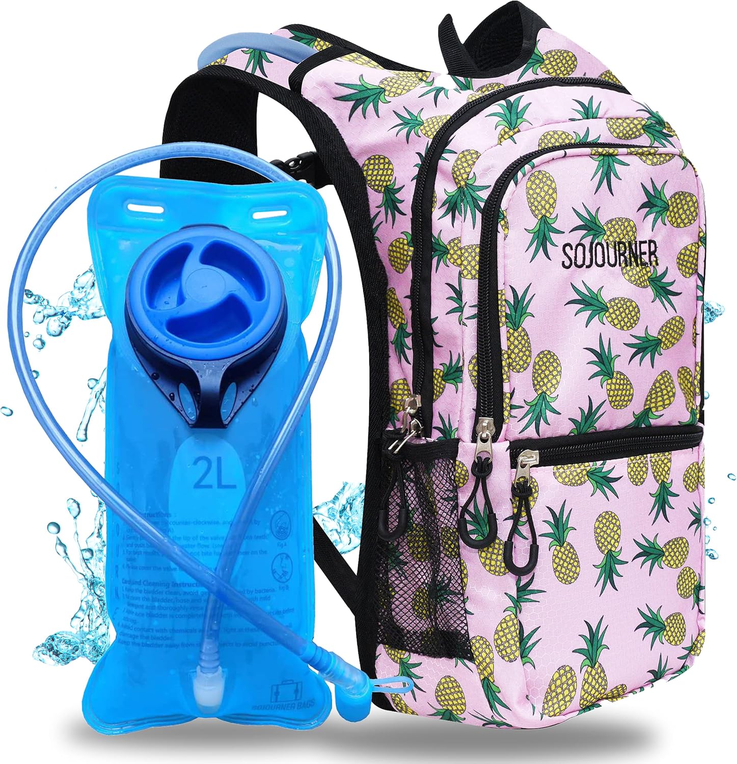 Sojourner Rave Hydration Pack Backpack - 2L Water Bladder Included for Festivals, Raves, Hiking, Biking, Climbing, Running and More : Sports & Outdoors
