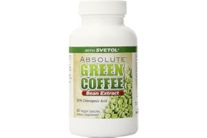Absolute Nutrition Diet Supplement, Green Coffee Bean Extract with Svetol, 60 Count