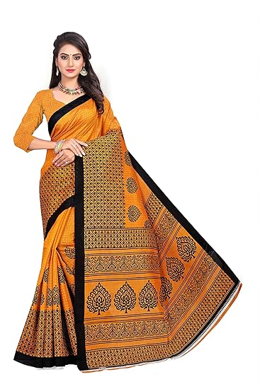 Art Silk with Blouse Piece Saree (chexSilkSarees-02_Multicolor_5.5 Meters)