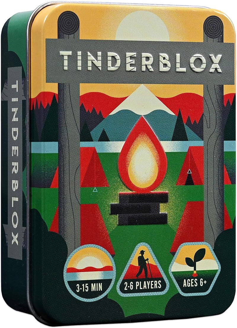 Alley Cat Games Tinderblox Dexterity Stacking Game – Travel Tin, Ages 6+
