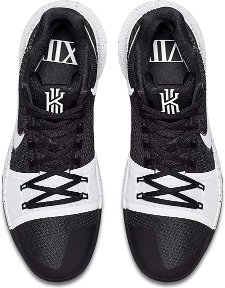 kyrie 3 black white