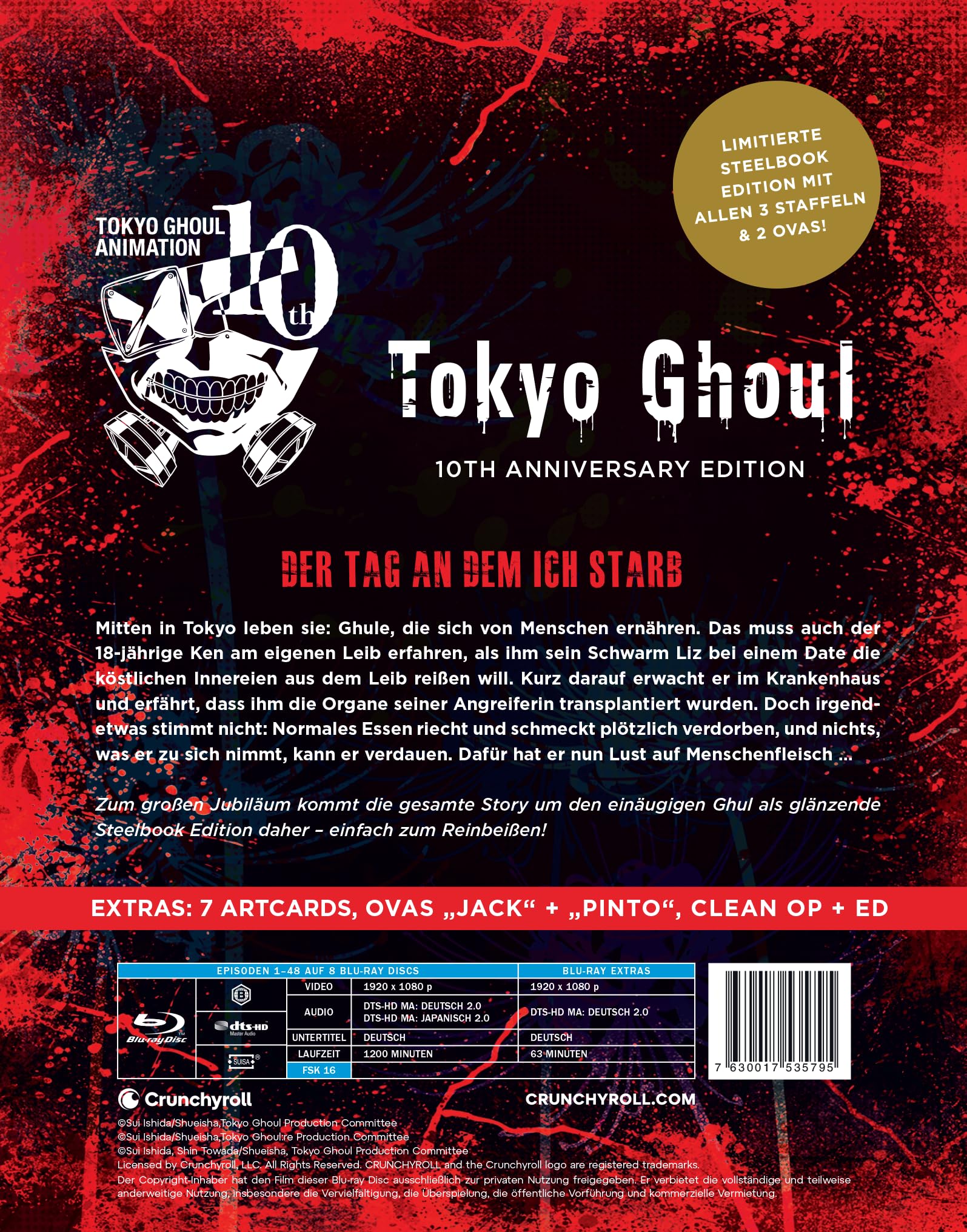 Tokyo Ghoul - The Complete Series - 10th Anniversary Box Set - [Blu-ray] 5