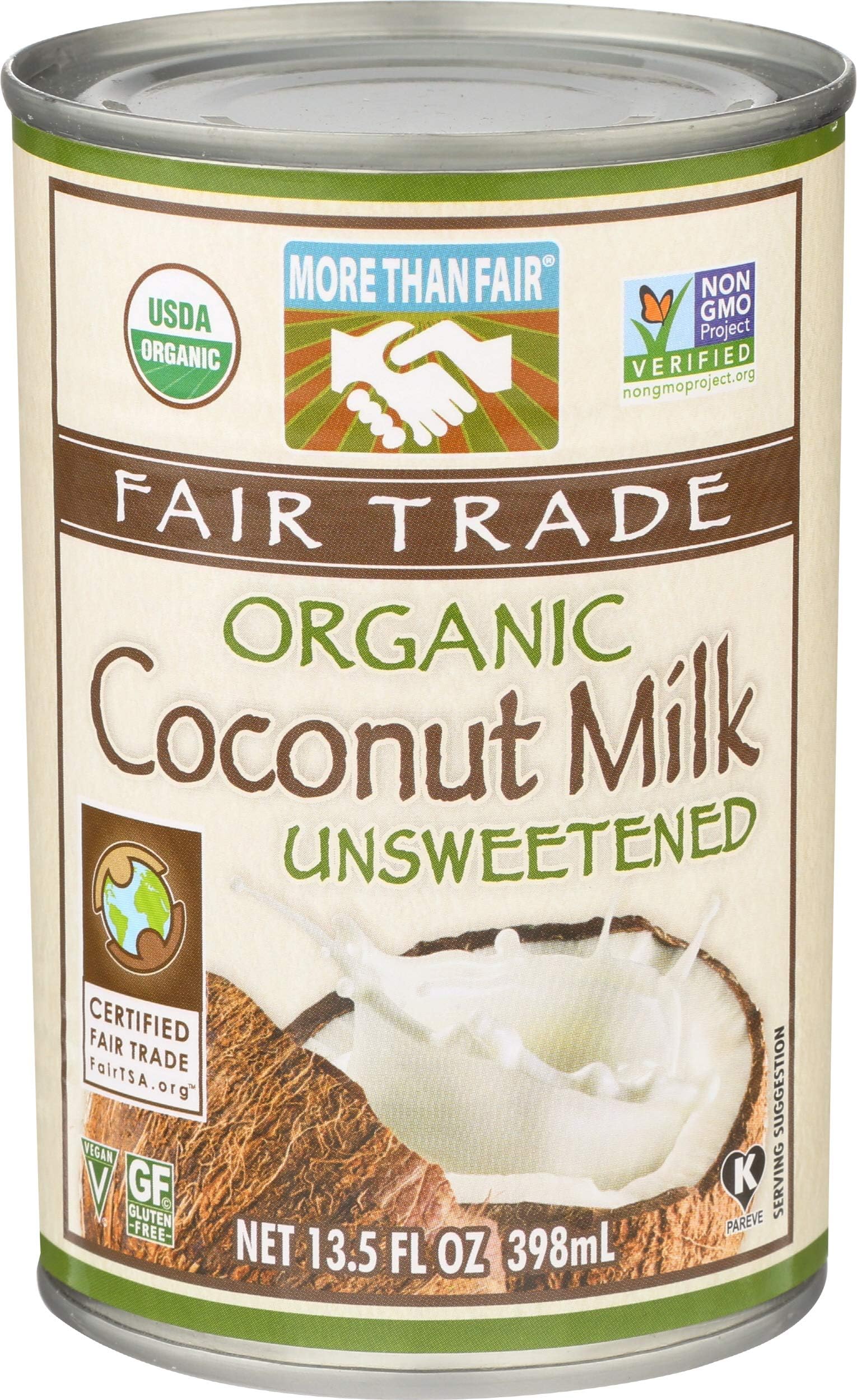More Than Fair, Coconut Milk Unsweetened Classic Organic, 13.5 Fl Oz