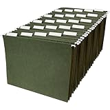 AmazonBasics Hanging File Folders - Letter Size (25 Pack) - Green