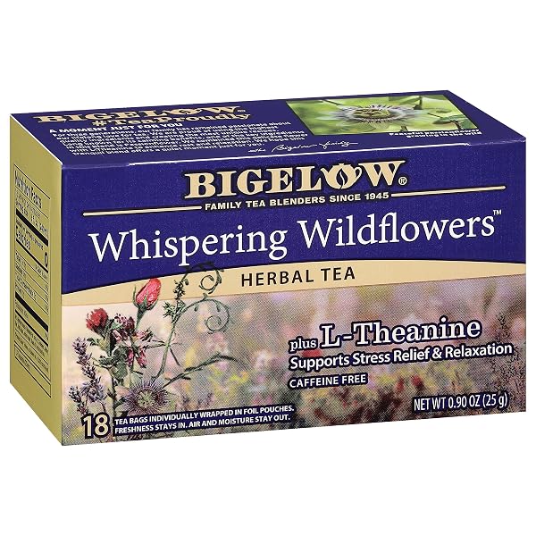 BIGELOW WHISPERING WILDFLOWER HERBAL TEA, 18 CT