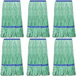 6 Pack Heavy Loop End Cotton String Mop Head Heavy