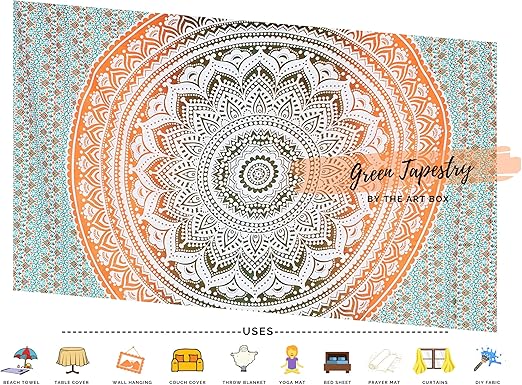 Tapiz Colgante De Pared Mandala Indio Tamano Queen Pared Arte