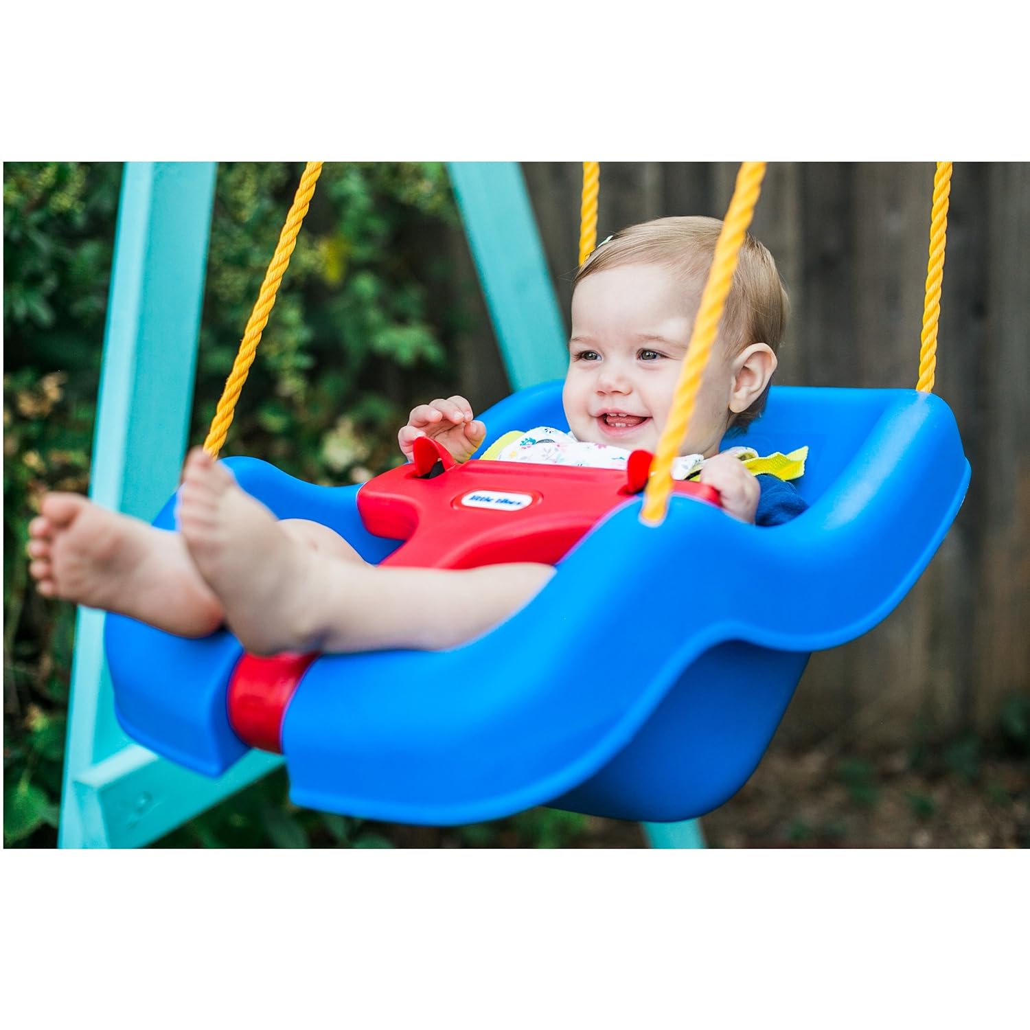 Little Tikes 2 in 1 Snug 'n Secure Grow With Me Swing Blue