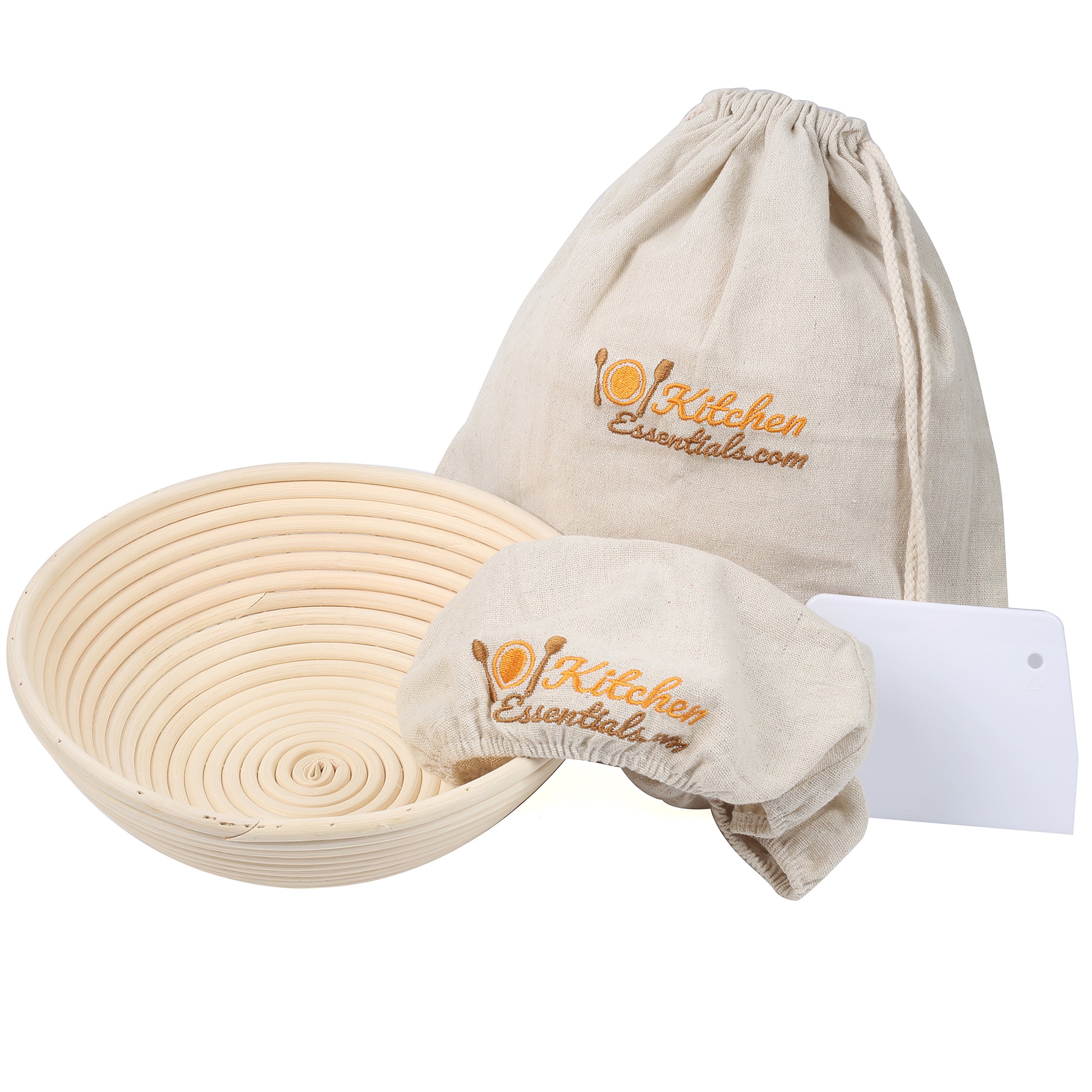 4In1 Set of Bread Proofing Basket (10 Inch) + Liner