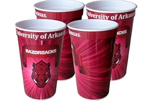 Westrick Arkansas Razorbacks Souvenir Cups 22 oz 4 Pack