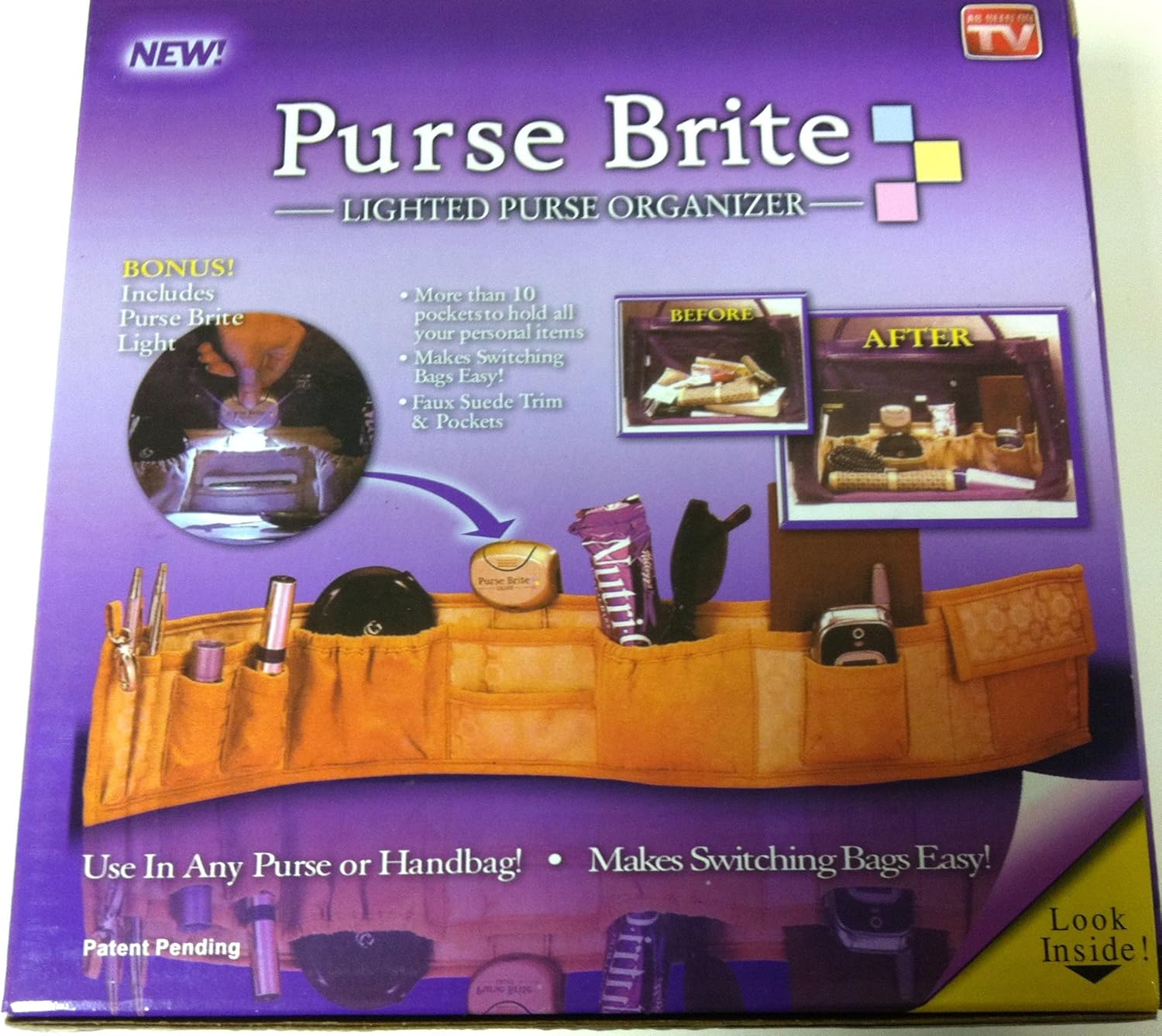Purse Brite Handbag Organizer AS SEEN ON TV BigaMart