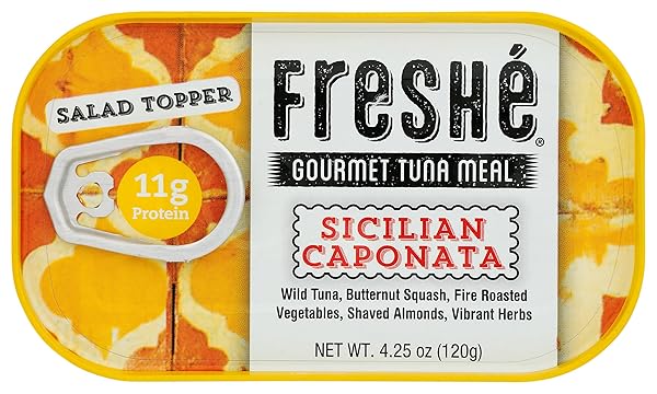 FRESHE SICILIAN CAPONATA TUNA MEAL, 4.25 OZ