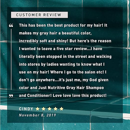 Gray Hair Natural Shampoo By Just Natural Products Amazon De Beauty
