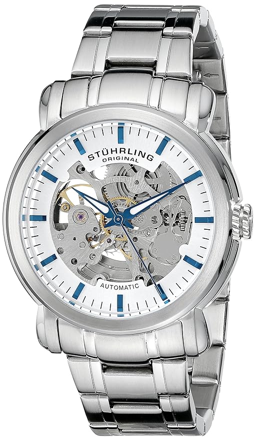 Stuhrling Original 387.33112 Herren-Armbanduhr Analog Automatik Edelstahl