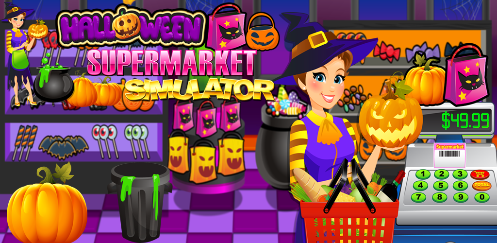 Supermarket Halloween Simulator Kids Grocery Store & Cash Supermarket Halloween Simulator Kids Grocery Store & Cash